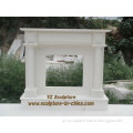 White Marble Fireplace in stock FPS-C503